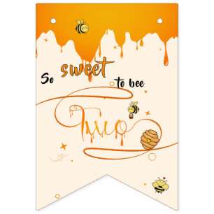 Zo Slecht Om Twee Bij Te Zijn Cute Honey Bee 2de V Vlaggetjes