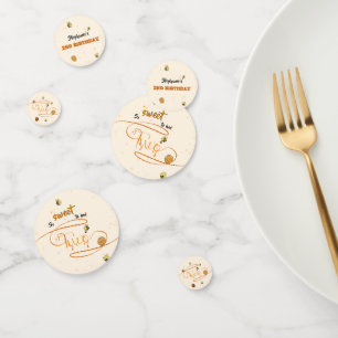 Zo Slecht Om Twee Cute Honey Bee 2de Verjaardag Confetti