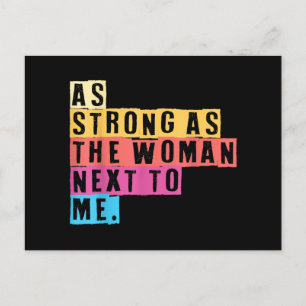 Zo sterk als de vrouwen naast me vrouwen empowerme briefkaart