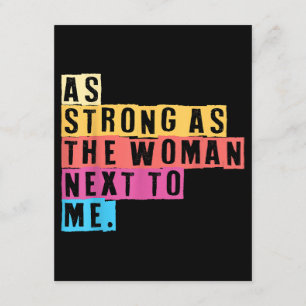 Zo sterk als de vrouwen naast me vrouwen empowerme informatiekaartje