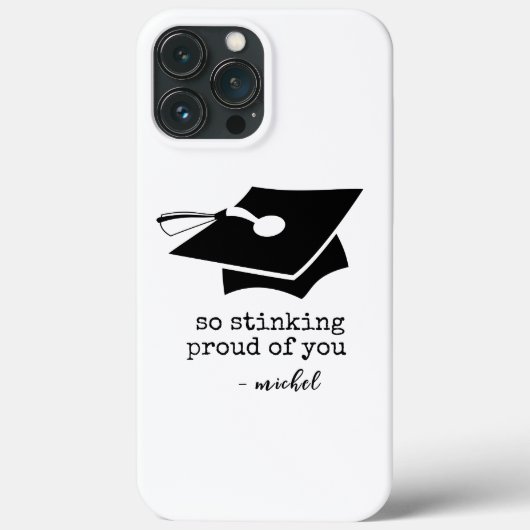 Zo stinkend trots op je grappig Afstuderen Case-Mate iPhone Case (Achterkant)