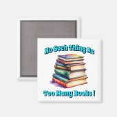 Zo veel als te veel boeken! magneet (Voorkant / Achterkant)