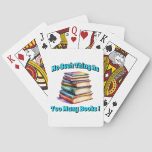 Zo veel als te veel boeken! pokerkaarten