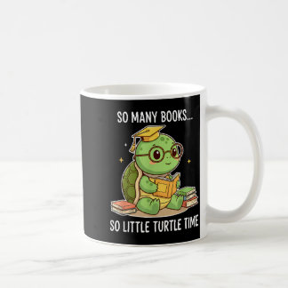 Zo veel boeken weinig tijd Turtle Scholar Koffiemok