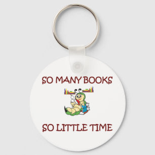 ZO VEEL BOEKEN ZO KLEINE TIJD SLEUTELHANGER