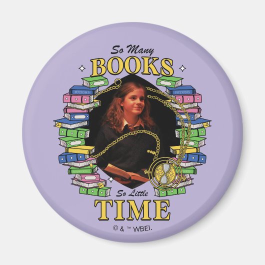 Zo veel boeken, zo weinig tijd magneet (Voorkant)
