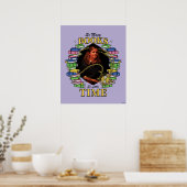 Zo veel boeken, zo weinig tijd poster (Keuken)