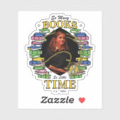 Zo veel boeken, zo weinig tijd sticker (Vel)