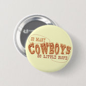Zo veel Cowboys Button (Voorkant /achterkant)