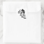 Zo veel nar, zo kleine time bergbekke vierkante sticker (Tas)