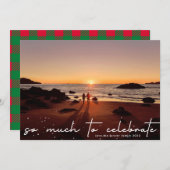 Zo veel om te vieren | Kerstfeest met foto's Feestdagenkaart (Voorkant / Achterkant)