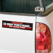 Zo veel paden Bumpersticker (Op Truck)