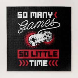 Zo Veel Videogames Zo Weinig Tijd - Gaming & Game Legpuzzel