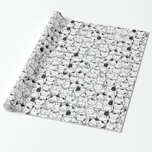 Zo velen het Verpakkende Document van het Patroon Cadeaupapier