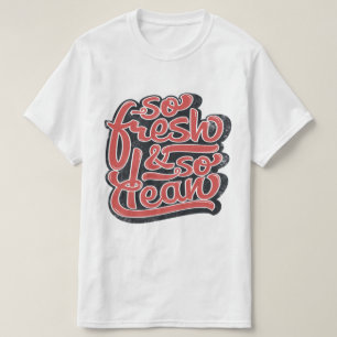 Zo vers, zo schoon rood/wit t-shirt