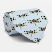 Zo vul Dragonfly op blauw Stropdas (Opgerold)