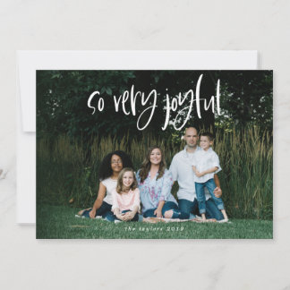 Zo zeer Joyful Holiday-fotokaart Feestdagenkaart