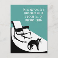 Zo zenuwachtig als een lange staart kat