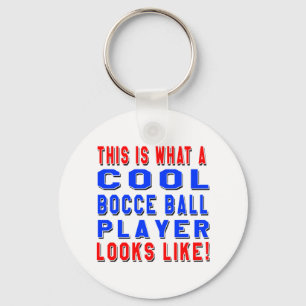 Zo ziet een Cool Bocce Ball Player er zo uit Sleutelhanger