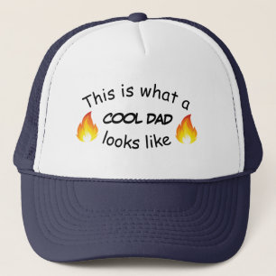 Zo ziet een coole vader eruit. trucker pet