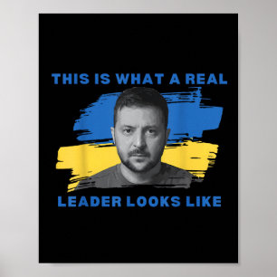 Zo ziet een echte leider eruit als Support Zele Poster