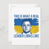 Zo ziet een echte leider eruit in Oekraïne Feestdagenkaart (Voorkant / Achterkant)
