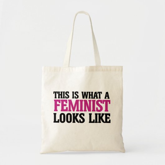 Zo ziet een feminist er zo uit tote bag (Voorkant)