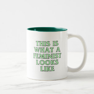 Zo ziet een feminist er zo uit tweekleurige koffiemok