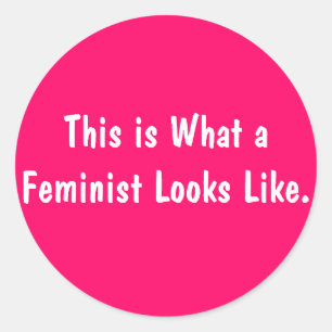 Zo ziet een feministe eruit als Sticker