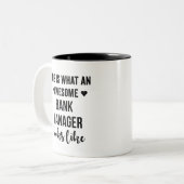 Zo ziet een Geweldige bankmanager er zo uit Tweekleurige Koffiemok (Voorkant links)
