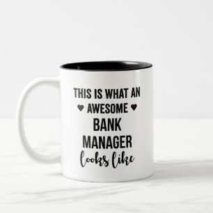 Zo ziet een Geweldige bankmanager er zo uit Tweekleurige Koffiemok
