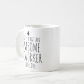 Zo ziet een Geweldige collega eruit Koffiemok (Voorkant links)