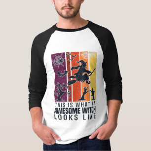 Zo ziet een geweldige heks eruit. Funny Scary T-shirt