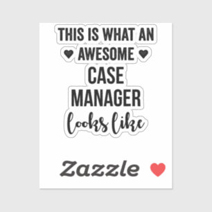 Zo ziet een Geweldige Hoesje Manager er uit Sticker