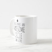 Zo ziet een Geweldige oom eruit Koffiemok (Voorkant links)