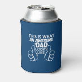 Zo ziet een Geweldige vader er grappig uit Blikjeskoeler (Blikje Achterkant)