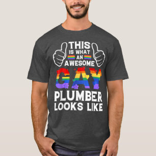 zo ziet een homoseksuele loodgieter er uit als LGB T-shirt