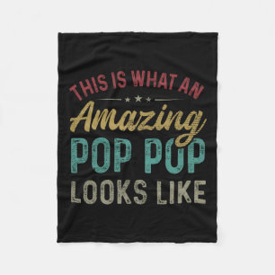 Zo ziet een verbazingwekkende Pop Pop eruit Vaderd Fleece Deken