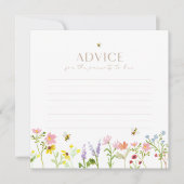 Zo Zoet Als Bij Kan Moderne Minimale Advieskaart Kaart (Voorkant)