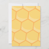 Zo zoet als een bij kan zijn babyshower bij thema  kaart (Achterkant)