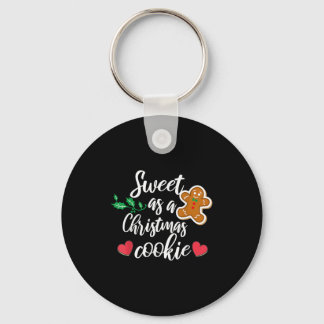 Zo zoet als een kerstkoekje - Biscuit, Kerst Sleutelhanger