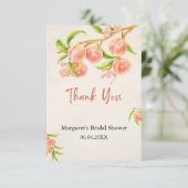 Zo Zoet als een Perzik Bedankkaart (Staand voorkant)