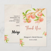 Zo Zoet als een Perzik Bedankkaart (Voorkant / Achterkant)