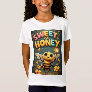 Zo Zoet Als Honing: Schattige Cartoon Bij T-shirt