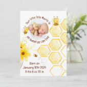 Zo zoet als kan zijn geboorte aankondigingen (Staand voorkant)