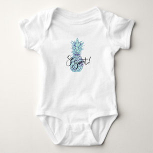 Zo Zoet! Blauwe Ananas Baby Kleding Romper