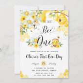 Zo Zoet om één bloemige 1e verjaardag te zijn Kaart (Voorkant)