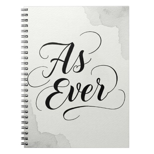 Zoals altijd notitieboek (Voorkant)