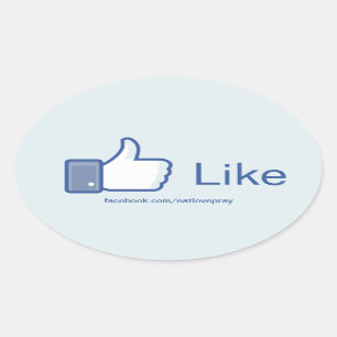 Zoals Button - Promotie-stickers Ovale Sticker