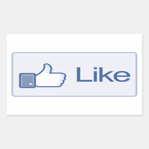 Zoals Button Rechthoekige Sticker